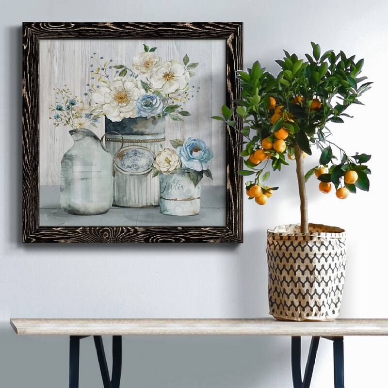 French Garden Flowers II-Premium Framed Canvas - Ready to Hang