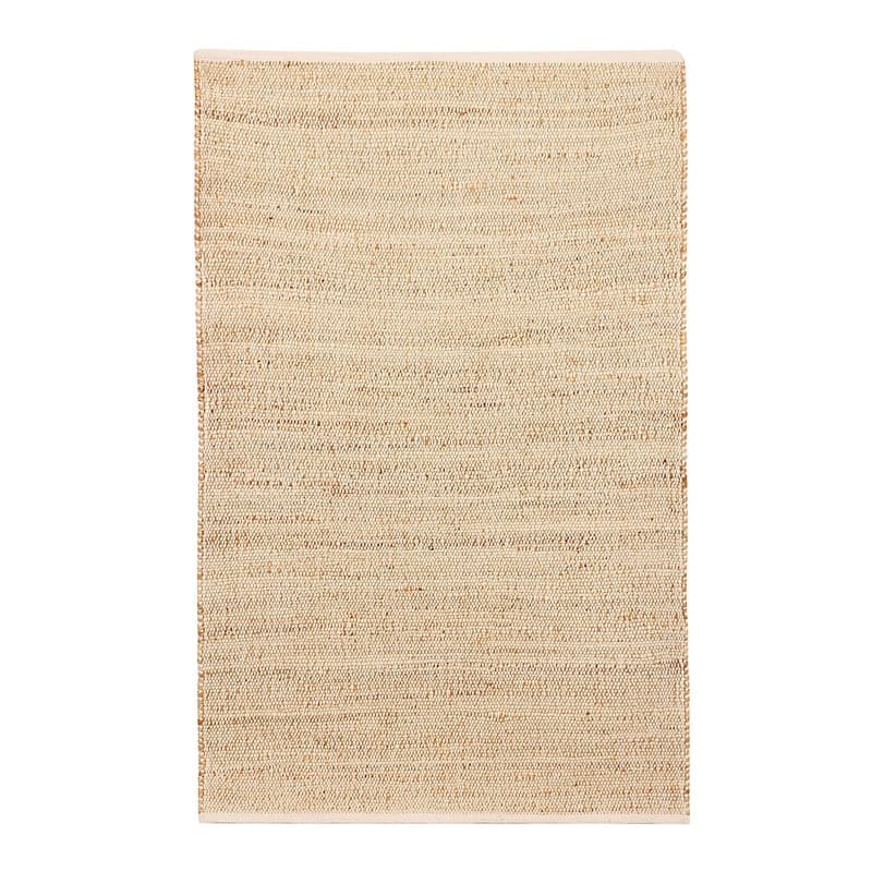 Delara Handwoven Natural Jute and Cotton Area Rug, Farmhouse Accent Rug for Living Room, Bedroom, Entryway, Flatweave