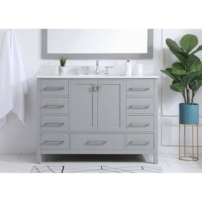 Elegant Lighting VF18848 Irene 48" Free Standing Single Basin Vanity