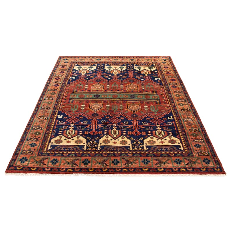 ECARPETGALLERY Hand-knotted Jules Serapi Red Wool Rug - 7'10 x 10'1