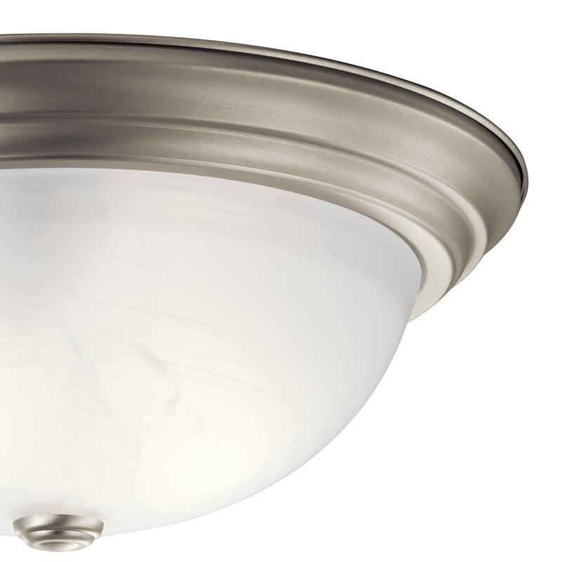 Kichler Lighting Transitional 3-light Brushed Nickel Flush Mount - Brushed Nickel