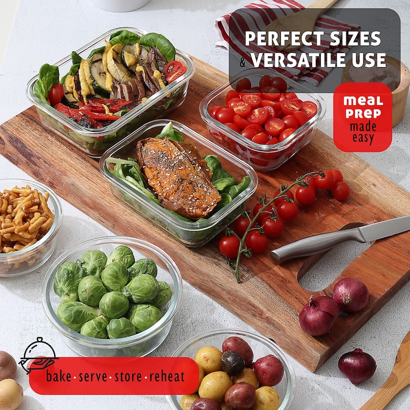 Empyrean Glass Food Storage Containers with Lids