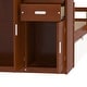 preview thumbnail 12 of 30, Twin Size Wood Platform Bed with Built-in Bookshelf, Movable Wardrobe, and Pull-Out Trundle