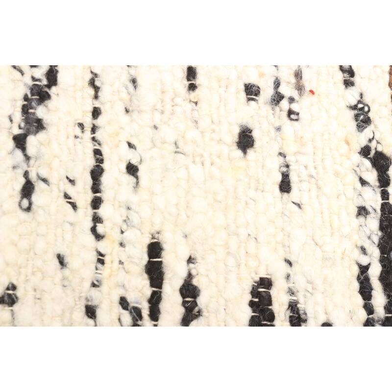 ECARPETGALLERY Braid weave Sienna Cream Wool Rug - 5'5 x 7'7