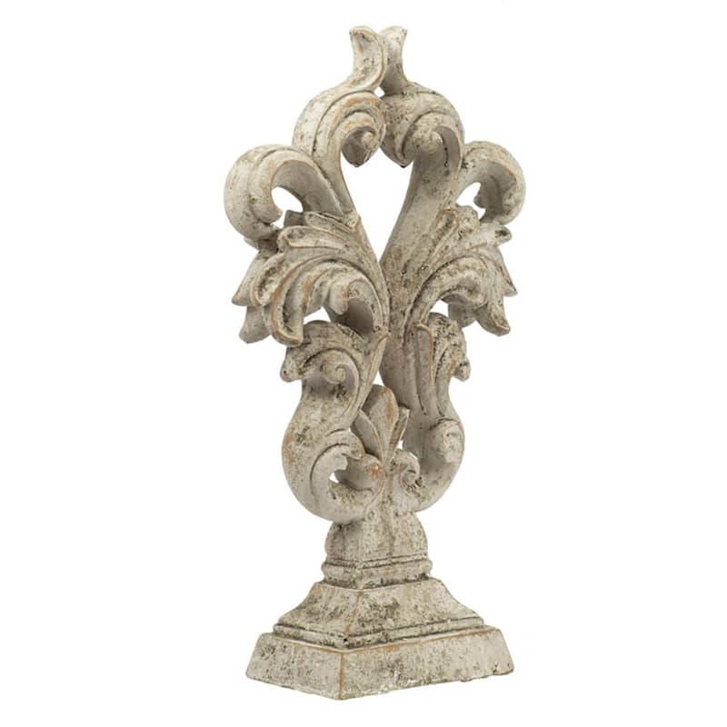 Traditional Style Cement Sculptural Decoration - 15"