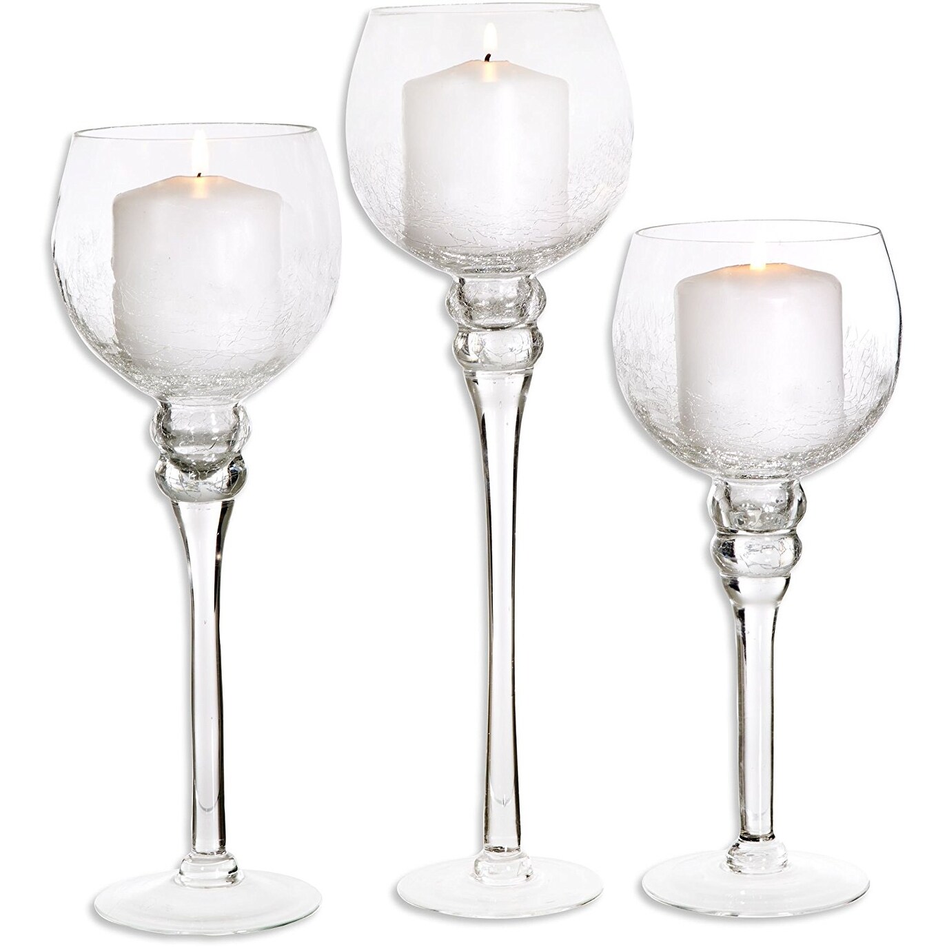 Shop Palais Glassware Elegant Bougeoir Collection Set Of 3