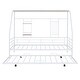 preview thumbnail 12 of 22, Twin Size Metal House Bed with Trundle
