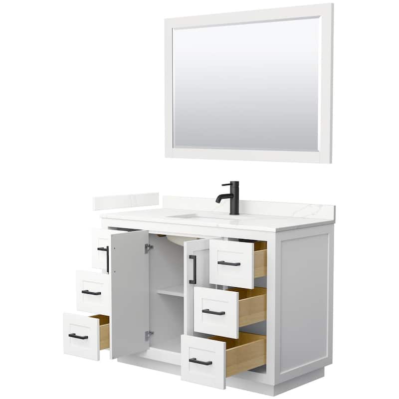 Wyndham Collection WCF292948S-QTZ-UNSM46 Miranda 48" Free Standing
