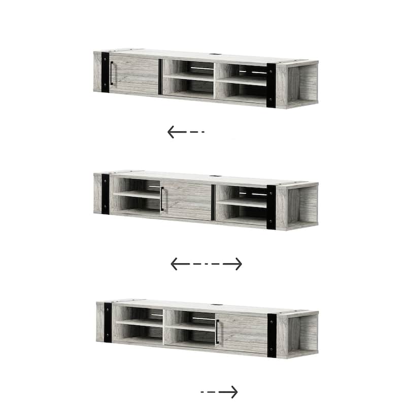 South Shore Munich 68" Wall Mounted Media Console - 68-Inch
