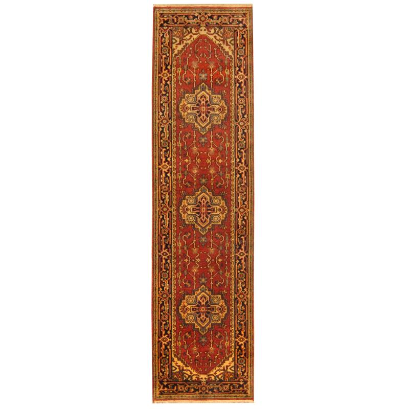 HERAT ORIENTAL 2'6" x 10' Handmade Heriz Wool Runner - 2'6 x 10'
