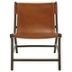 preview thumbnail 8 of 37, SAFAVIEH COUTURE Alanarose Leather Accent Chair - 26"W x 33"D x 33"H