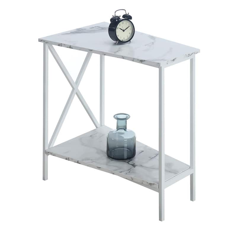 Convenience Concepts Tucson Wedge End Table with Shelf
