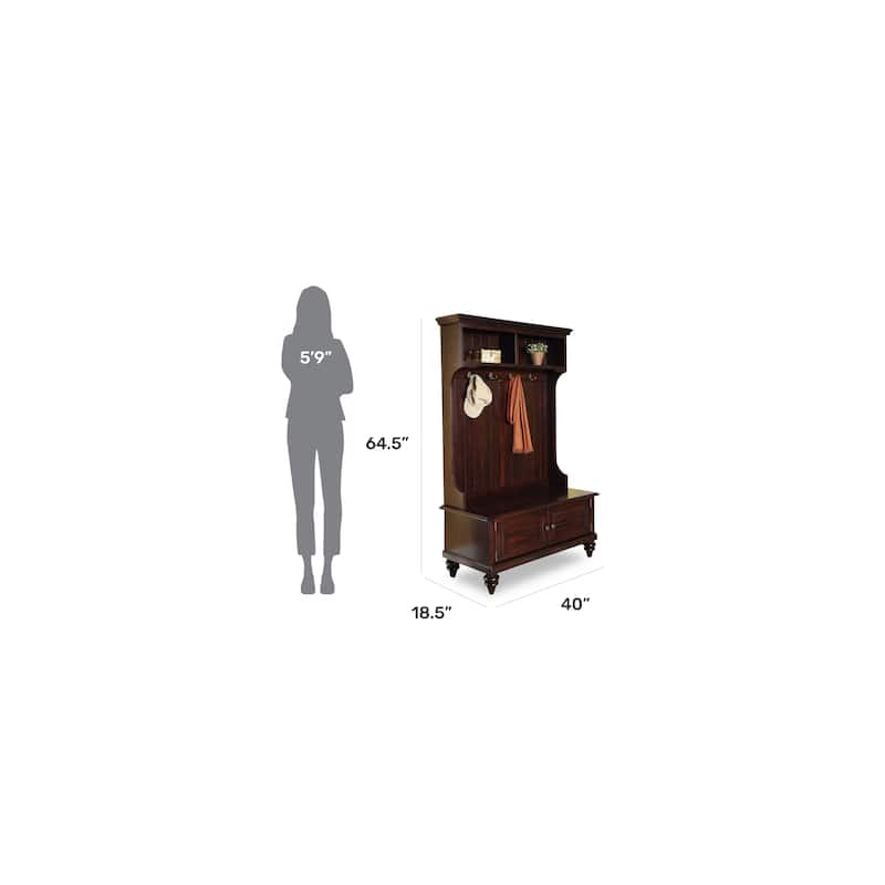 Bermuda Dark Espresso Hall Stand by Homestyles