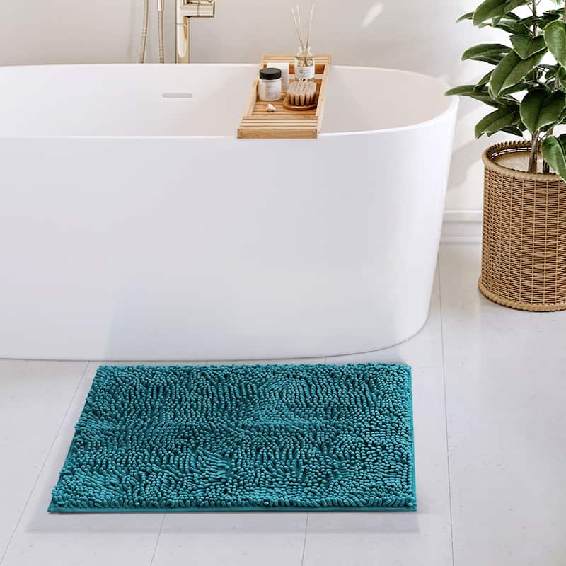 Empyrean Non-Slip Super Plush Chenille Bathroom Rugs