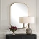 preview thumbnail 4 of 5, Uttermost Lennyn Gold Vanity Mirror - 40'' H X 30'' W X 0.75'' D