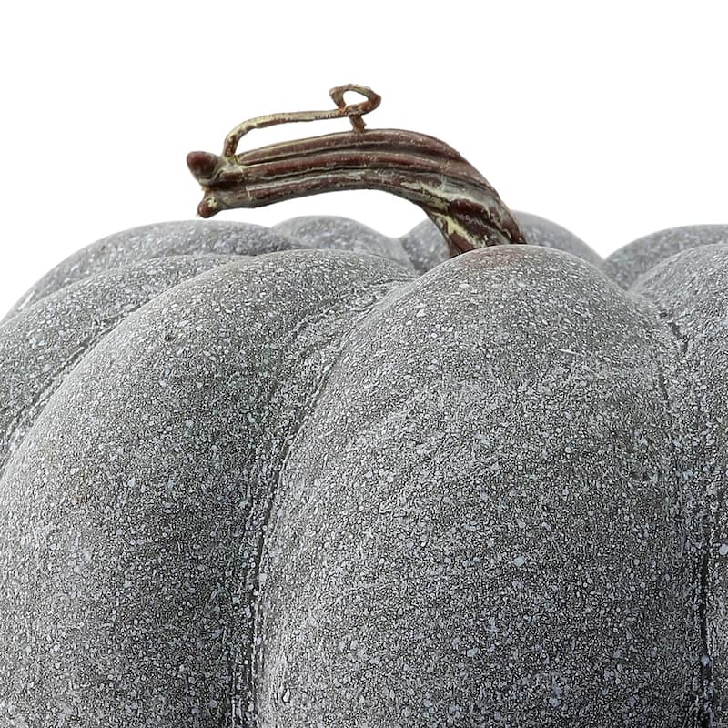 8" Waterproof Weathered Pumpkin W/Stem