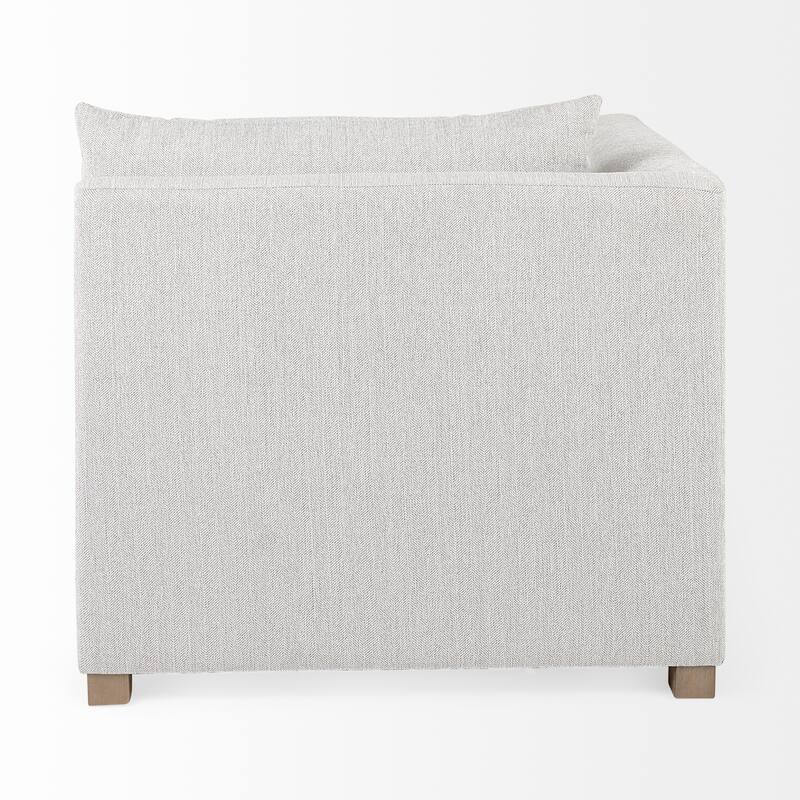 Valence 37.8L x 38.6W x 28.3H Light Gray Corner Sectional Piece - 39.76 x39.76 x32.28