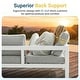 preview thumbnail 48 of 47, Royalcraft 4-Piece All-Aluminum Patio Set with 5" Cushions & 3.2" Widened Armrest, Seats 5, 250 lbs - 4-Piece Sets