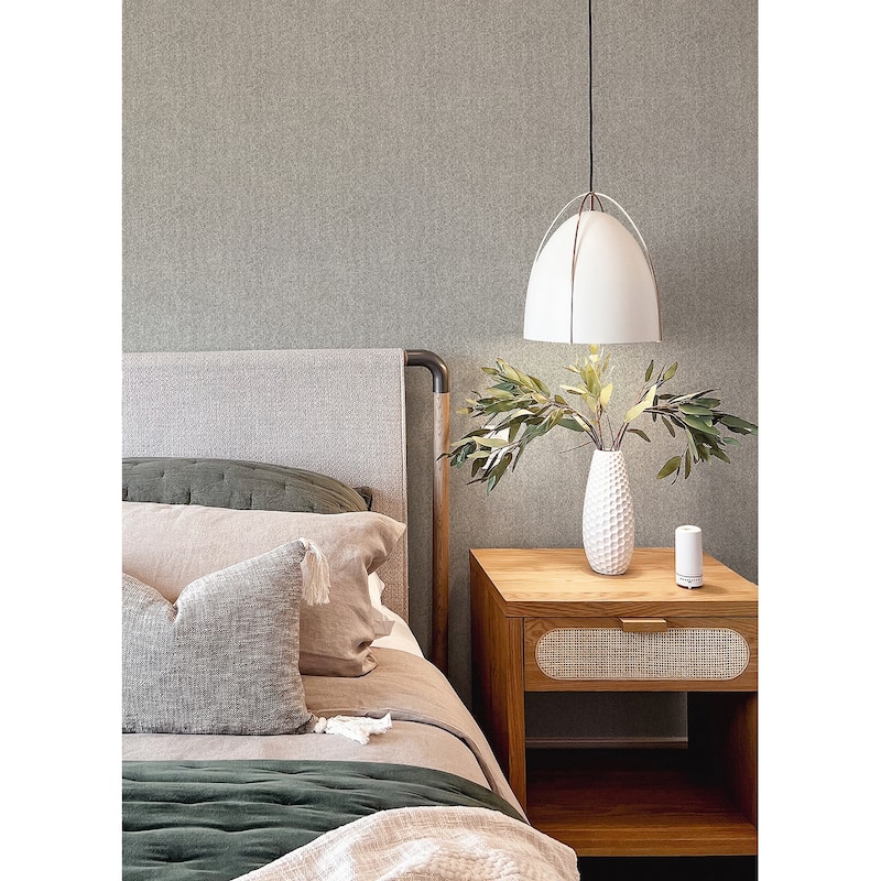 Stevenson Natural Trellis Wallpaper