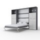 preview thumbnail 11 of 13, INVENTO Vertical Wall Bed with mattress 55.1"x78.7" and 2 storage cabinets