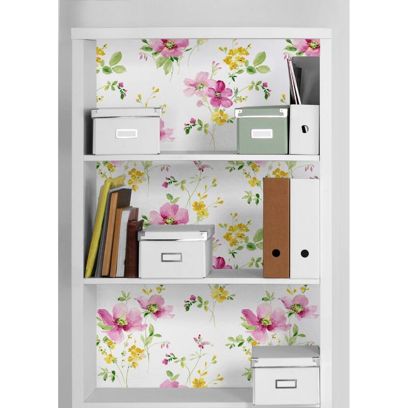 NextWall Watercolor Windflower Peel and Stick Wallpaper