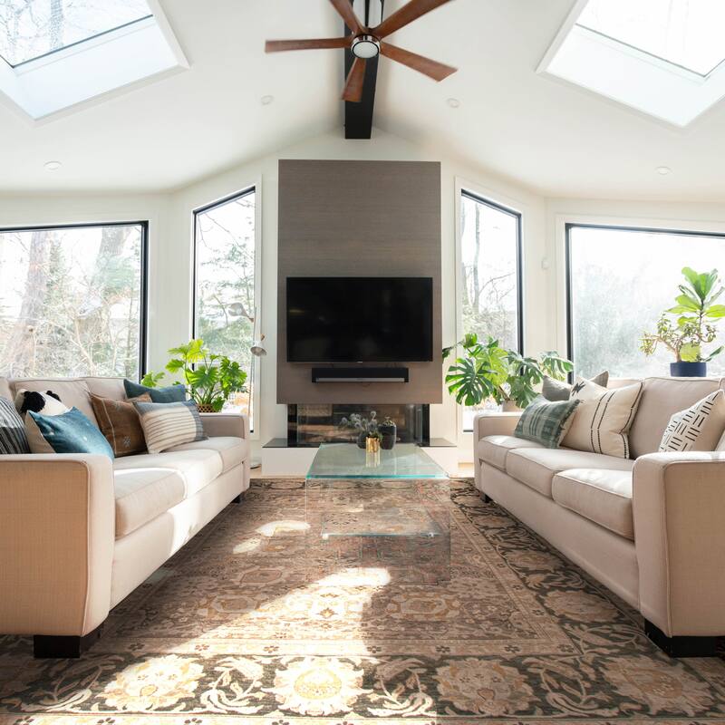 ECARPETGALLERY Hand-knotted Peshawar Finest Tan Wool Rug - 7'9 x 10'6