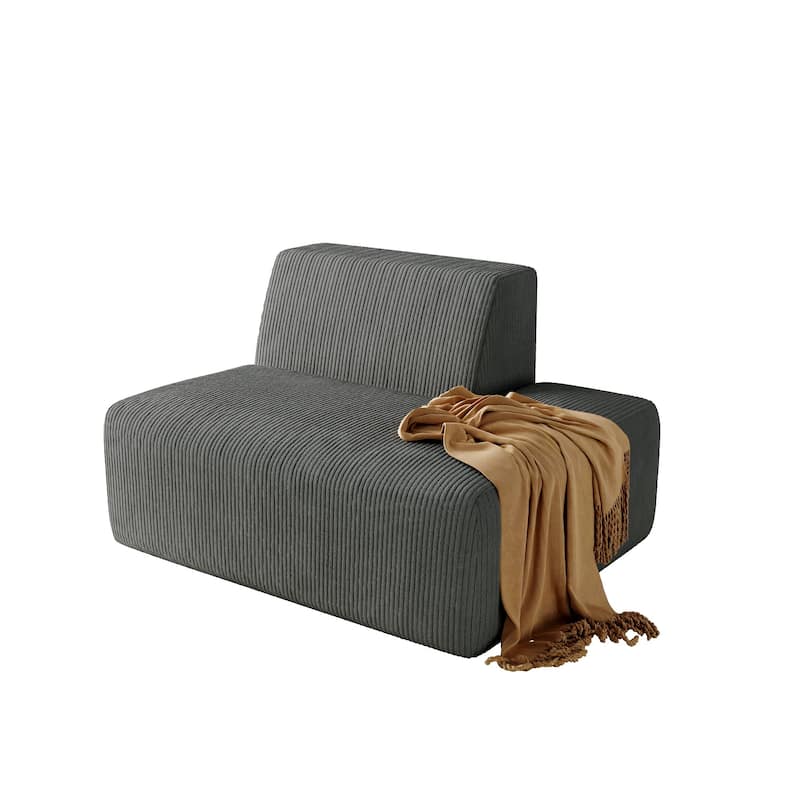 Modern Chaise Lounge Indoor Corduroy Sofa
