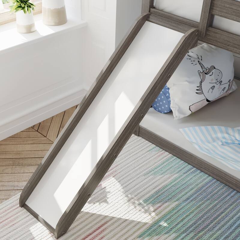 Max and Lily Low Bunk with Staircase Bunk with Slide