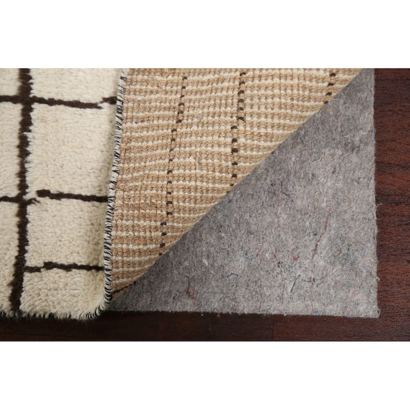 Tribal Moroccan Oriental Home Decor Area Rug Hand-knotted Wool Carpet - 4'1" x 6'7"