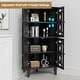 preview thumbnail 33 of 32, Corner Sideboard Cabinet Free-Standing Corner Storage Organizer