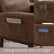 preview thumbnail 95 of 171, HOMYKA 28" Wide Rocking Chair for Nursery with Solid Wood Leg
