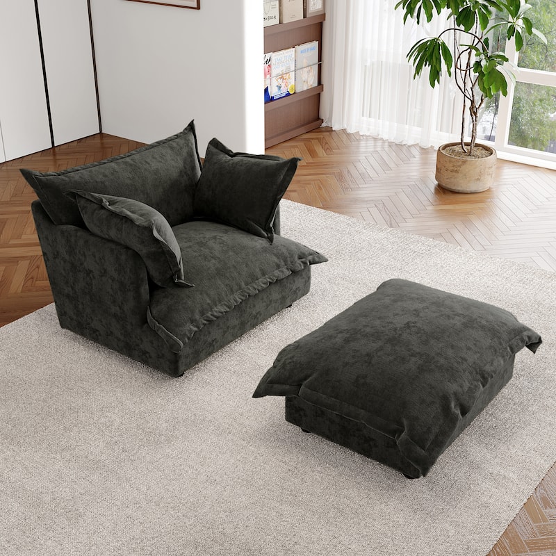 Double Layer Cushion Comfy Cloud Modular Sectional Sofa Set