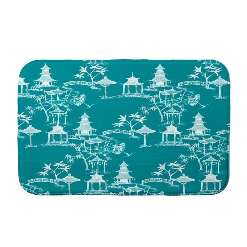Chinapezka Bath Mat - 21 x 34 - Teal
