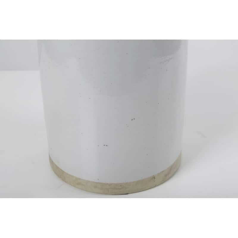 24 in. Tall Off White Matte-Glazed Porcelain Clara Decorative Bottle Small