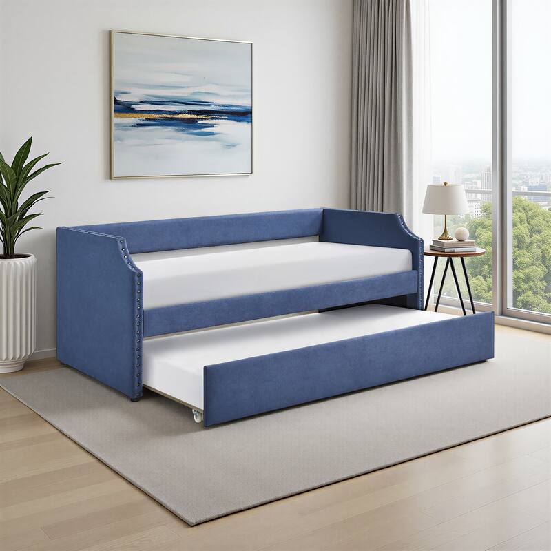 Fremont & Park Leith Textured Fabric Daybed with Trundle