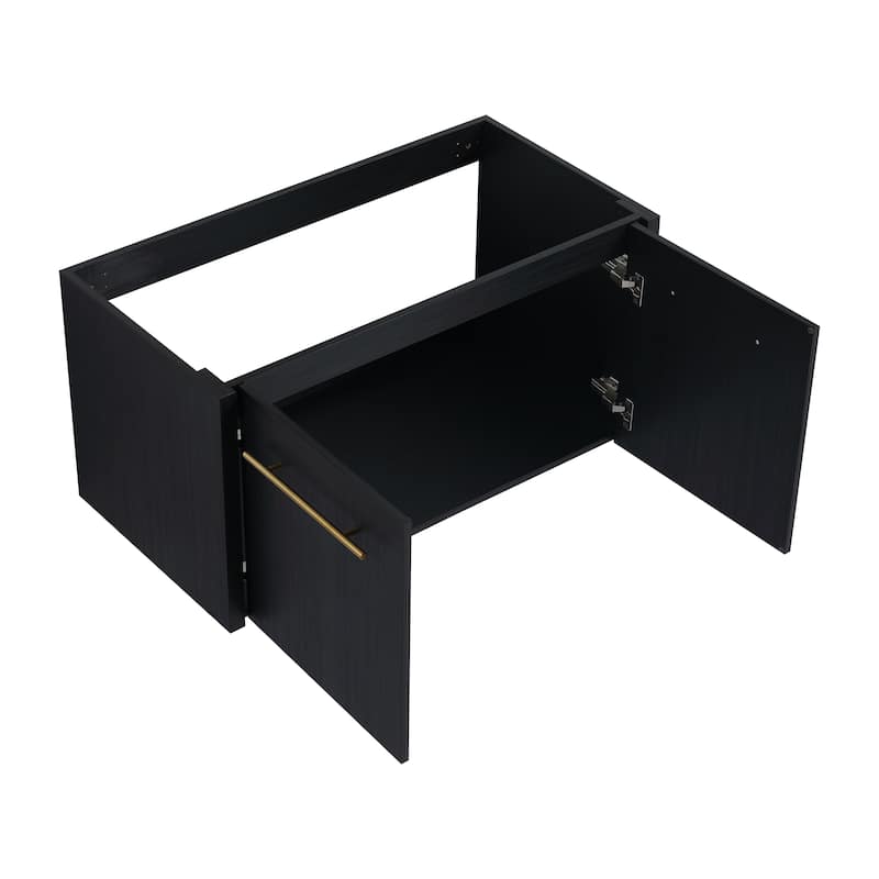 36 Inch Wall-mounted Bathroom Vanity (Only the Cabinet Body, No Top Sink)