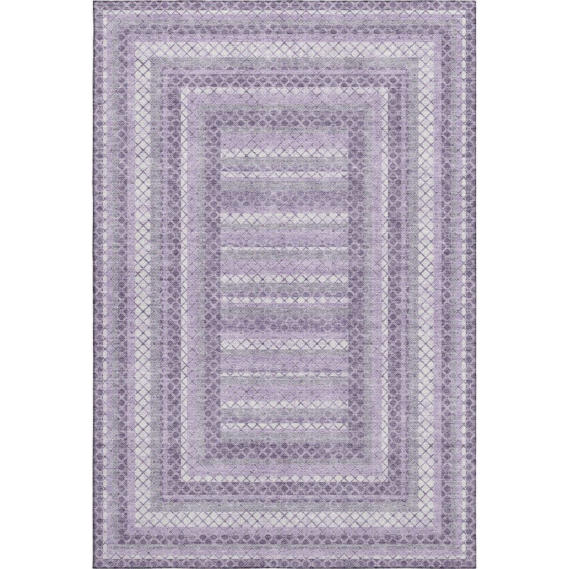 Premium Washable Super Soft Modern Borders Mayfield Rug