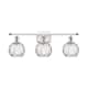 Option White and Polished Chrome / Clear Water Glass