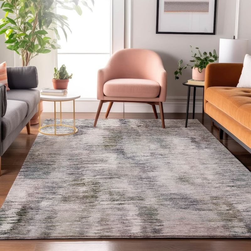 Premium Washable Super Soft Abstract Gradients Mayfield Rug - Taupe - 10' x 14' - Rectangle