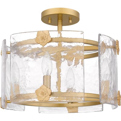 Jolie 4-Light Light Gold Semi-Flush Mount Light