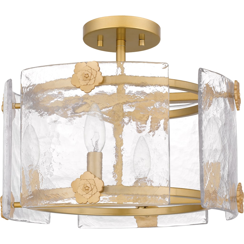 Jolie 4-Light Light Gold Semi-Flush Mount Light