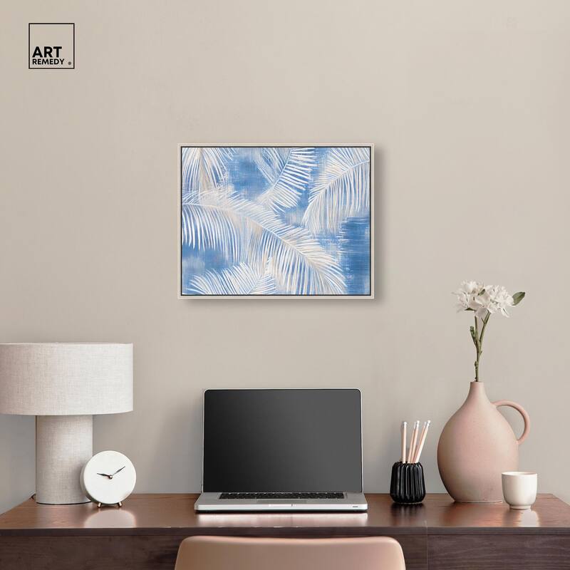 Sky Palm Silhouettes Canvas by Art Remedy