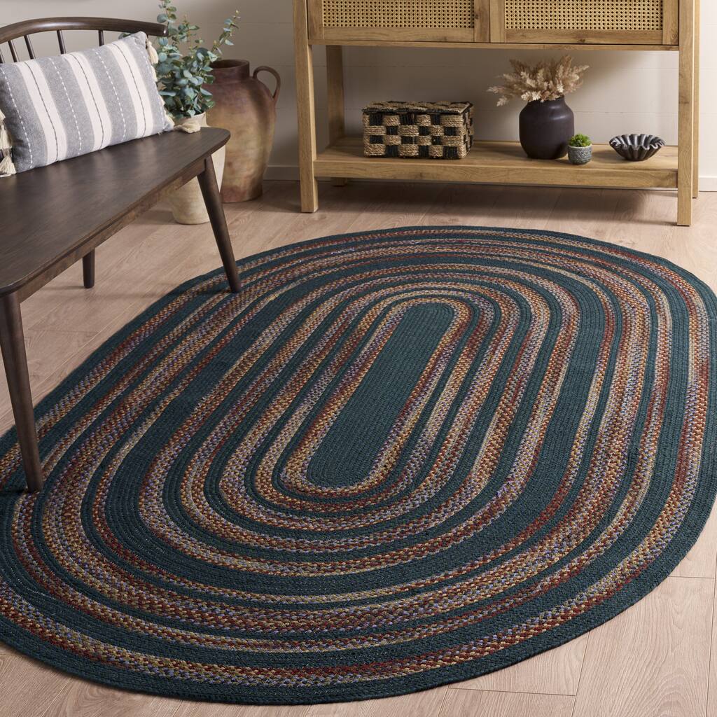 SAFAVIEH Handmade Braided Hisanori Flatweave Cotton Rug