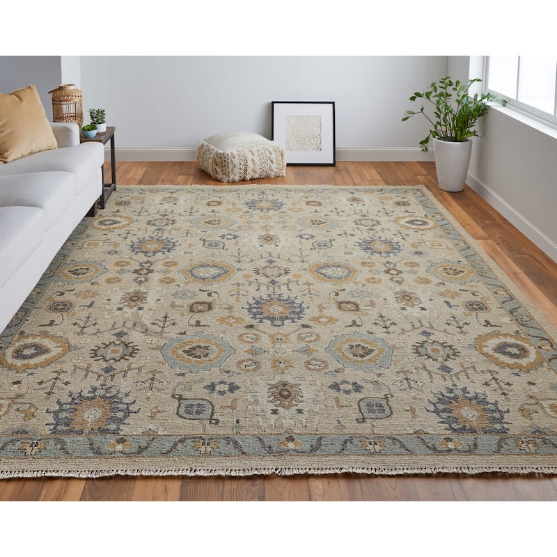Grand Bazaar Aleska Hand Knotted Oriental Traditional Area Rug