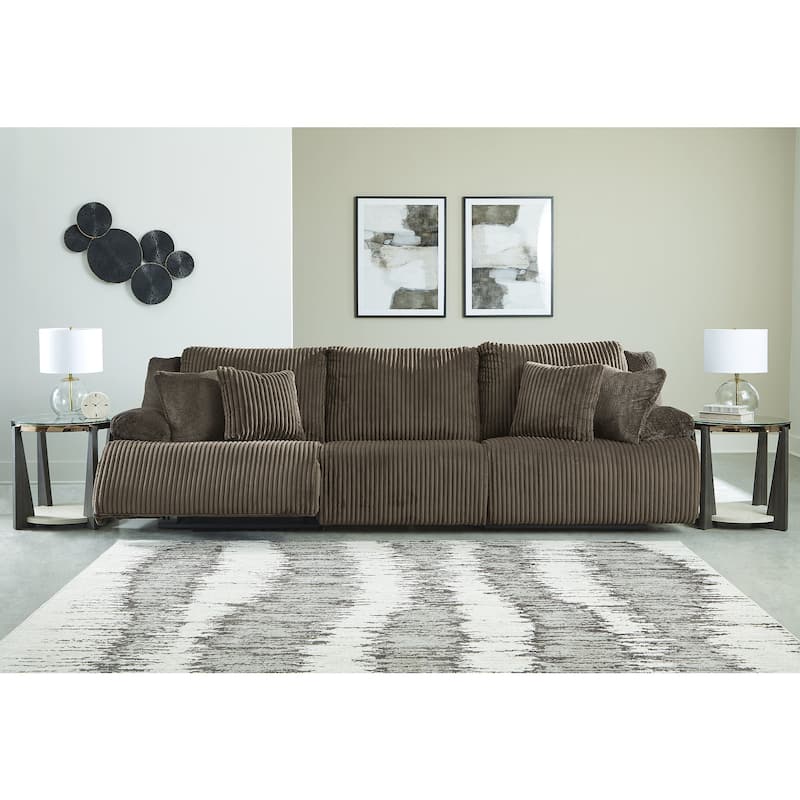 Signature Design by Ashley Top Tier 3-Piece Reclining Sectional Sofa - 128"W x 40"D x 41"H