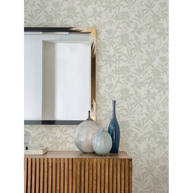 Advantage Riemann Green Floral Wallpaper