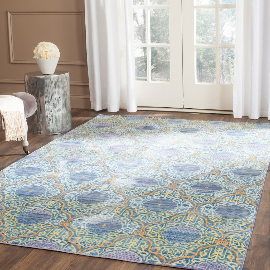 SAFAVIEH Valencia Ranheid Distressed Vintage Boho Oriental Polyester Rug