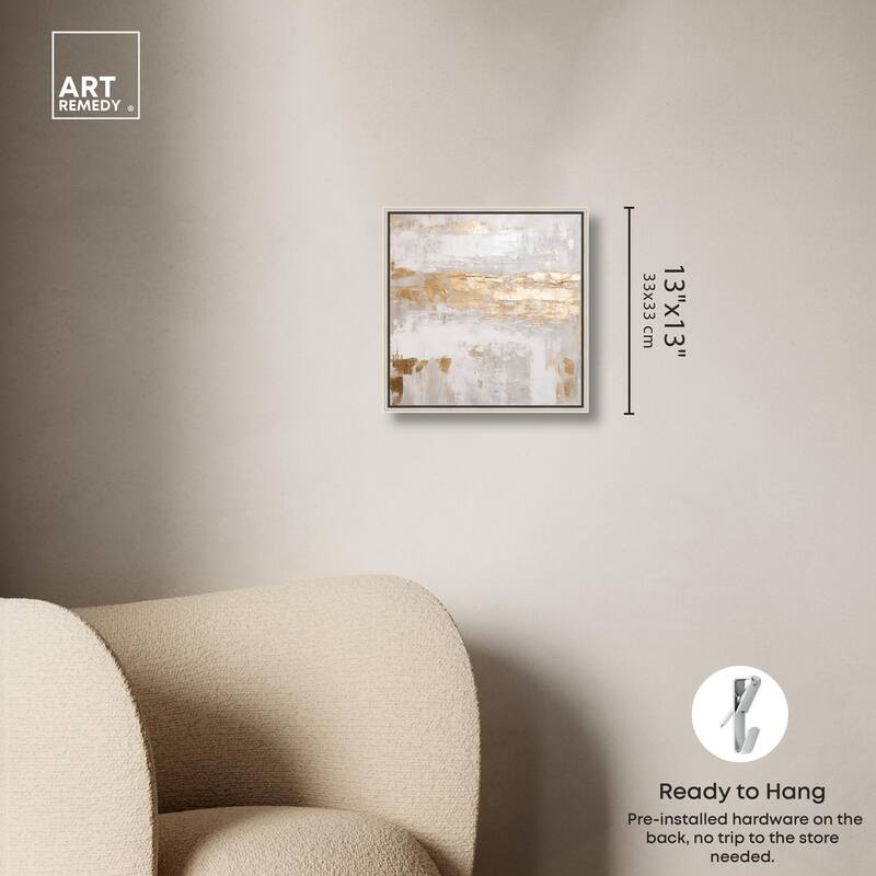 Melted Goldscape IV Canvas by Art Remedy