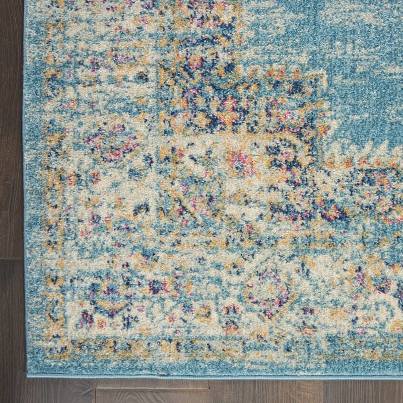 Rovu Power Loomed Floral Area Rug By HomeRoots - 9' x 12'