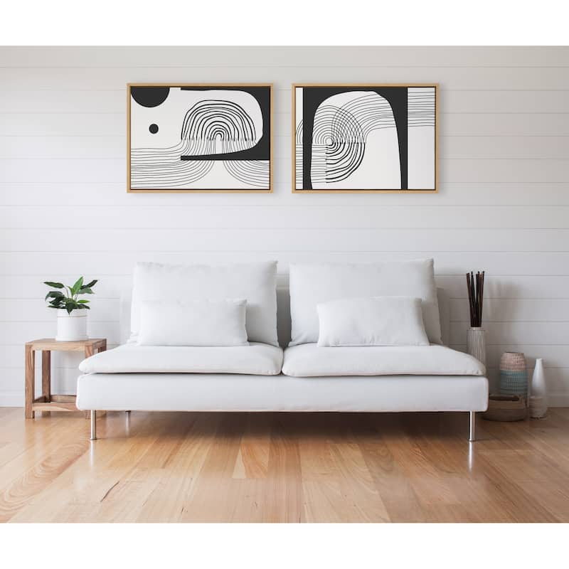 Kate and Laurel Sylvie Minimal C D Canvas by The Creative Bunch Studio